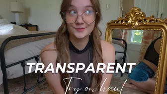 BEST 4K TRANSPARENT Cute Top TRY ON with Mirror View! | Natural Petite Glasses TryOn | Sable Heart 2