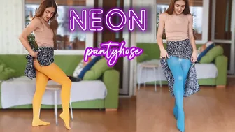 Neon Tights: Try On These Neon colors 2