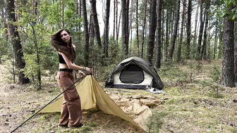 SOLO CAMPING GIRL (The Dance of Autumn) #10 ASMR #2