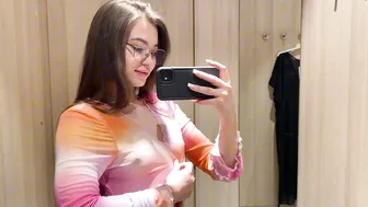 [4K] Try-on Haul Transparent | Try-on Haul In the Fitting Room #4