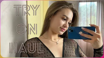 [4K] Try-on Haul Transparent with Victoria | Try-on In the Dressing Room