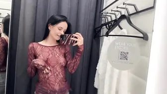 [4K] Transparent Try on Haul 2024 | Transparent try On with Karen | New evening fashion 3 #2