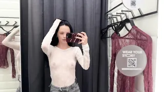 [4K] Transparent Try on Haul 2024 | Transparent try On with Karen | New evening fashion 3 #3