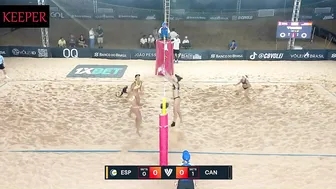 Spain vs Canada beach volley 2024 #3