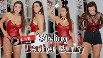 Styling leather Bunny Halloween Outfit  #leather #style #fashion #model #1