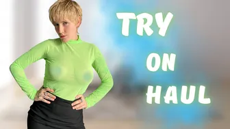 [4K] Transparent Try-On Haul | No Bra Trend | Get Ready With Me 2025
