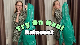 [4K] Try-On Raincoat | Arisha's Stylish Experiment