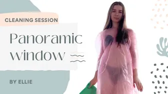 Panoramic window cleaning and pink raincoat try on haul | Get ready with Ellie