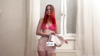 4K USA Different looks Try On Haul and review Soft and cute look Transparent 4k cleaning hot #3