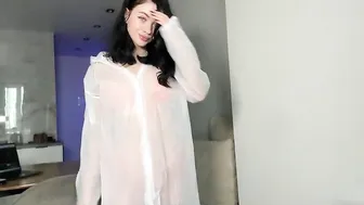 Try On Haul with Anny | White raincoat ✨ #2