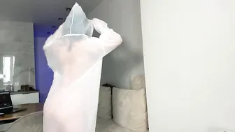 Try On Haul with Anny | White raincoat ✨ #3