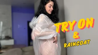 4K USA Raincoat Try On Haul with Anny