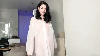 4K USA Raincoat Try On Haul with Anny #3