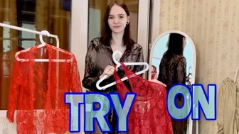 Transparent Colorful Robe Try-On Haul! #1