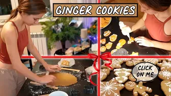 How to make ginger cookies. Let's cook with me!