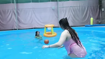 Swimming Basketball in the pool - Part 2 #2