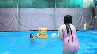 Swimming Basketball in the pool - Part 2 #3