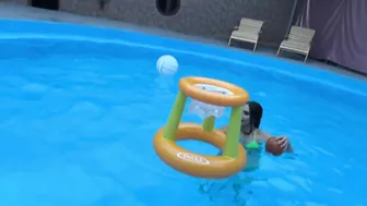 Swimming Basketball in the pool - Part 2 #4