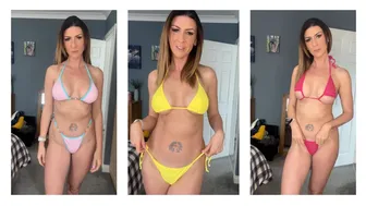 Bikini Haul Try On - Primark and Shein Micro Bikini Try On Thong Bikinis #1