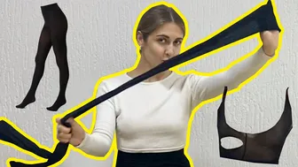 DIY: how to make a top from nylon tights? Try-on haul