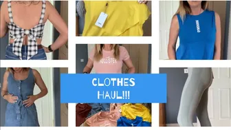 Spring/Summer 2021 Huge Clothes Haul and Try On ASOS Gym Shark New Look Primark Hollister