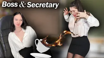 The inept Secretary really made the boss ANGRY!