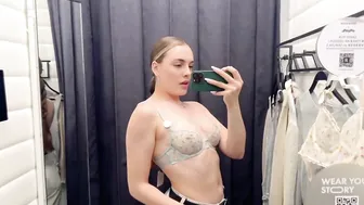 [4K] Transparent Try on Haul 2024 | Transparent Fabric clothes with Karen 2024 #3