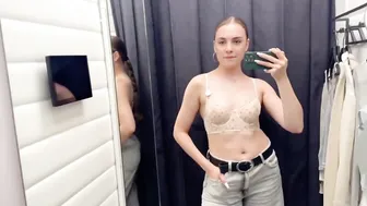 [4K] Transparent Try on Haul 2024 | Transparent Fabric clothes with Karen 2024 #5