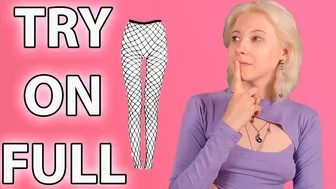 Fashionable tights: Trying on and Review! I FULL VIDEO