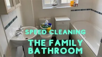 Clean With Me - Cleaning The Family Bathroom Speed Clean