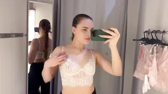 [4K] Transparent Lingerie Try on Haul with Karen Princess #4