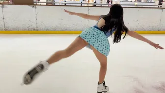 Polina skates on ice - Part 3