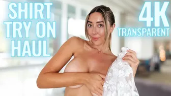 4K Transparent White Ribbon Try on Haul | Get ready with MsBella