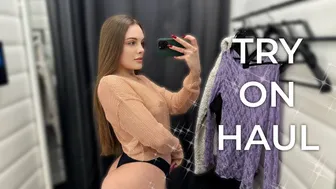 [4K] See Through Try On Haul | Transparent clothes