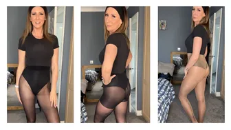 Wolfords Pantyhose and Nylon Ankle Socks Haul and Try On - Reinforced Toe Comparison #1