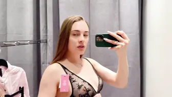 [4K] Transparent Try on Haul 2024 | Transparent Fabric Bra #2