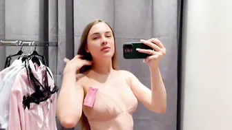 [4K] Transparent Try on Haul 2024 | Transparent Fabric Bra #4