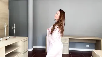 FANCY CONFORTABLE ROBE TRY ON (NO PANTIES) #5