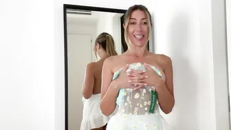 [4K] Transparent Flower Top Try on Haul | Get Ready with MsBella #2