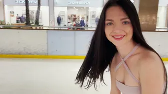 Polina skates on ice #1