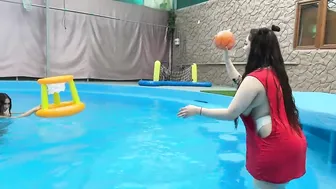 Swimming Basketball in the pool #3