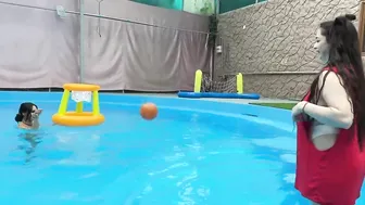 Swimming Basketball in the pool #5