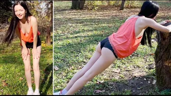 Polina workout in nature - Stretch & Train #1