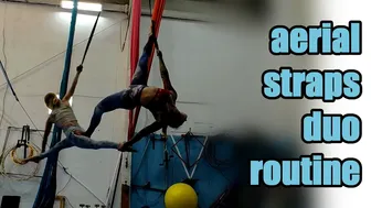 aerial straps duo routine