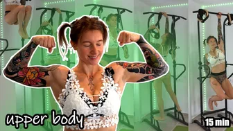 15 min UPPER BODY with POWER TOWER // ENGLISH #1