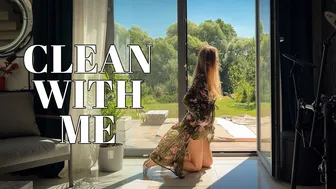 [4K] Clean with me, transparent cleaning, Mia clean the window