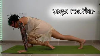 SHORT CLIPS: yoga stretches in a dress #1