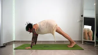 SHORT CLIPS: yoga stretches in a dress #4