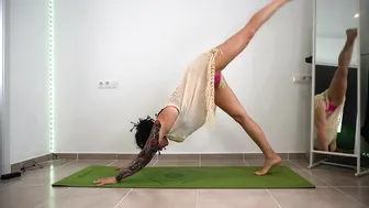 SHORT CLIPS: yoga stretches in a dress #5