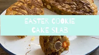 Easter Cookie Cake - Chocolate Orange Cookie Slab